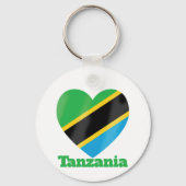 Porte-clés Drapeau cardiaque en Tanzanie (Verso)
