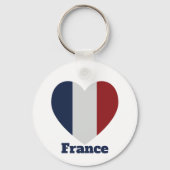 Porte-clés Drapeau cardiaque France (Verso)