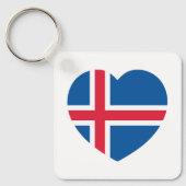Porte-clés Drapeau cardiaque islandais (Recto)