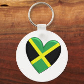Porte-clés Drapeau cardiaque jamaïcain (Recto)