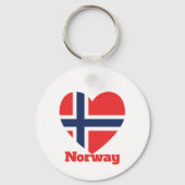 Porte-clés Drapeau cardiaque norvégien (Verso)