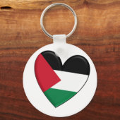 Porte-clés Drapeau cardiaque palestinien (Recto)