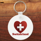 Porte-clés Drapeau cardiaque Suisse (Verso)