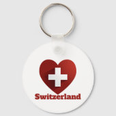 Porte-clés Drapeau cardiaque Suisse (Verso)