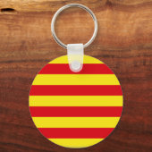 Porte-clés Drapeau Catalogne (Espagne) (Recto)