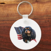Porte-clés Drapeau Cavalier King Charles Spaniel... - Porte - (Recto)