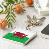 Porte-clés Drapeau celtique du Dragon rouge du Pays de Galles (Côté)