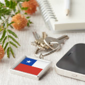 Porte-clés Drapeau Chili (Côté)