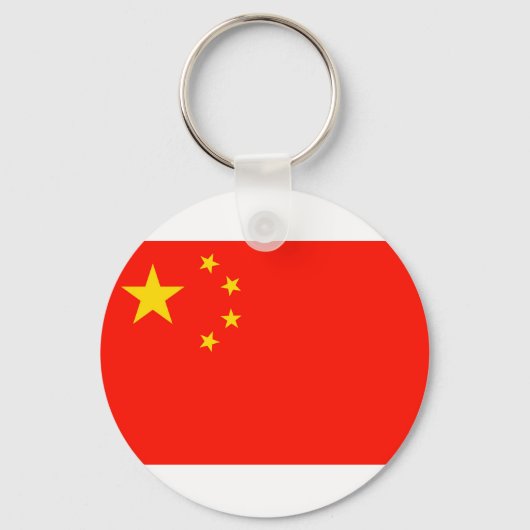 Porte-clés Drapeau Chine - Haute qualité (Recto)