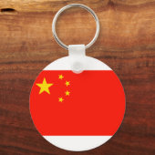 Porte-clés Drapeau Chine - Haute qualité (Recto)
