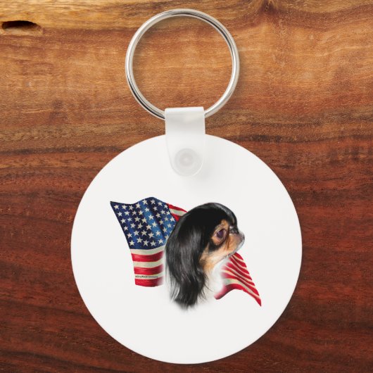 Porte-clés Drapeau chinois japonais (Recto)