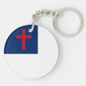 Porte-clés Drapeau chrétien Porte - clé acrylique (Dos)