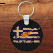 Porte-clés Drapeau chypriote grec (Recto)