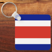 Porte-clés Drapeau civil du Costa Rica (Recto)