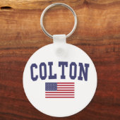 Porte-clés Drapeau Colton US (Recto)