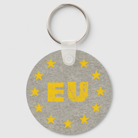 Porte-clés Drapeau concret de l'UE (Recto)