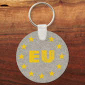 Porte-clés Drapeau concret de l'UE (Recto)