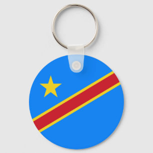 Porte-clés Drapeau Congo Kinshasa