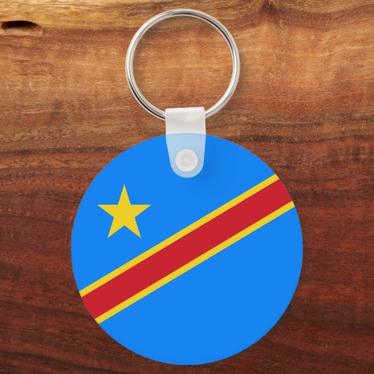 Porte-clés Drapeau Congo Kinshasa (Verso)
