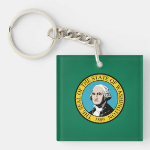 Porte-clés Drapeau cool De L'État De Washington