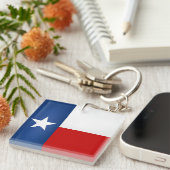 Porte-clés Drapeau cool De L'État Du Texas (Devant Droit)