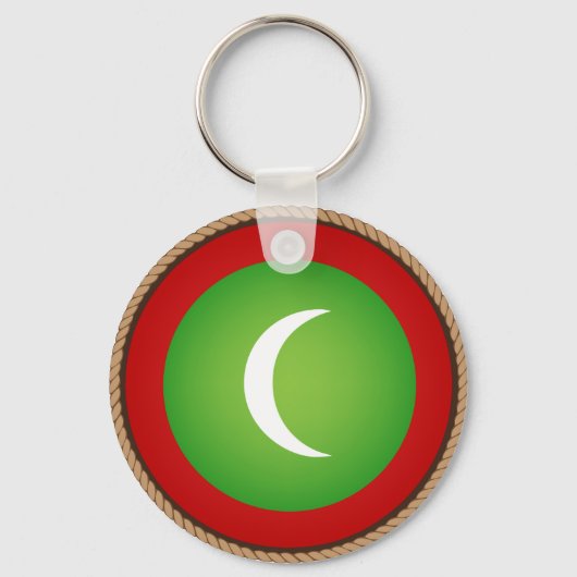 Porte-clés Drapeau cool des Maldives (Recto)