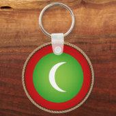 Porte-clés Drapeau cool des Maldives (Recto)
