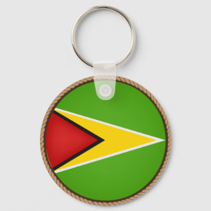 Porte-clés Drapeau cool Guyana