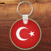 Porte-clés Drapeau cool Turquie (Recto)