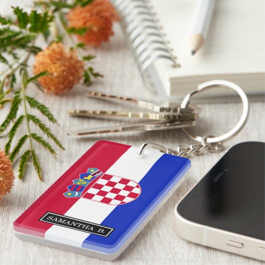 Porte-clés Drapeau croate (Devant droit)
