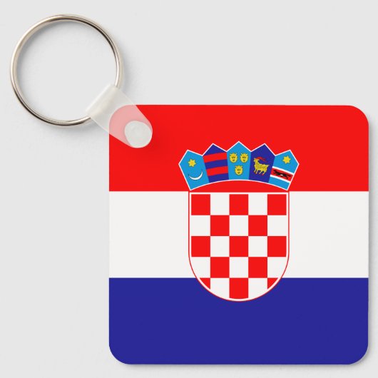 Porte-clés Drapeau croate (Recto)