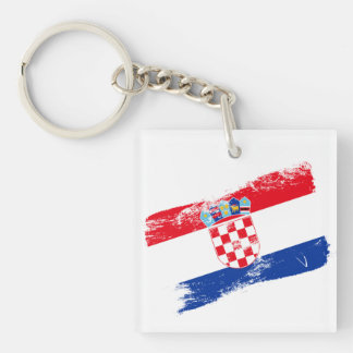 Porte-clés Drapeau Croate – Parfait Souvenir et Ca