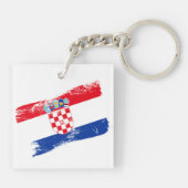 Porte-clés Drapeau Croate – Parfait Souvenir et Ca (Dos)