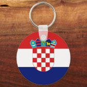 Porte-clés Drapeau croate - Trobojnica (Recto)