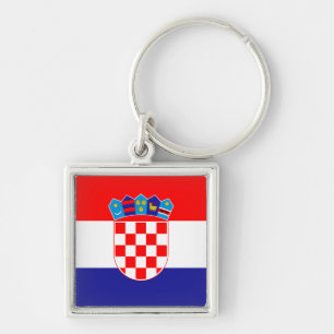 Porte-clés Drapeau croate & vacances Croatie, voyage /sports