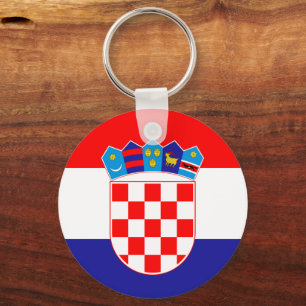 Porte-clés Drapeau croate & vacances Croatie, voyage / sports