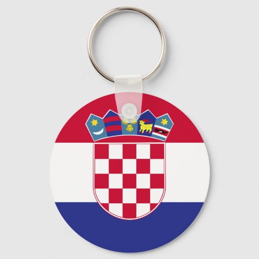 Porte-clés Drapeau Croatie (Recto)