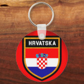 Porte-clés Drapeau Croatie (Recto)