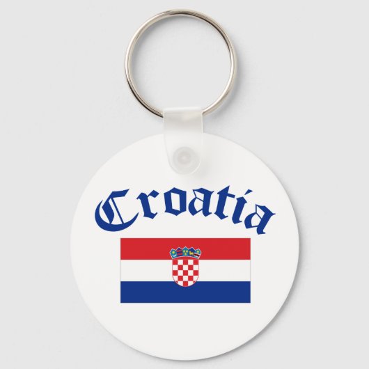 Porte-clés Drapeau Croatie (Recto)