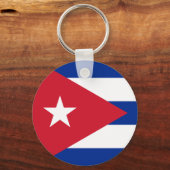 Porte-clés Drapeau Cuba (Recto)