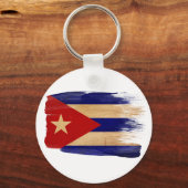 Porte-clés Drapeau Cuba (Recto)