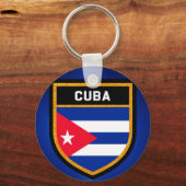 Porte-clés Drapeau Cuba (Recto)