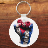 Porte-clés Drapeau Cuba (Recto)
