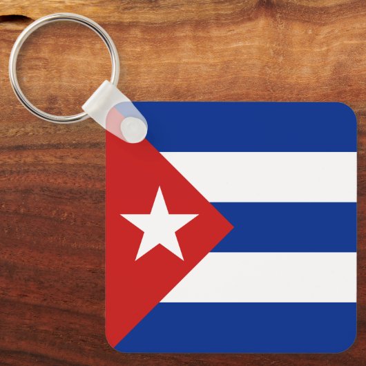 Porte-clés Drapeau Cuba (Recto)