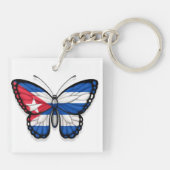 Porte-clés Drapeau cubain de papillon (Dos)