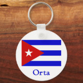 Porte-clés Drapeau cubain d'Orta (Recto)