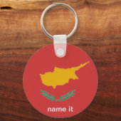 Porte-clés Drapeau cypriot de Chypre porte - clé (Recto)