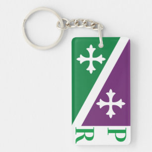 Porte-clés Drapeau d'Adjuntas, Porto Rico