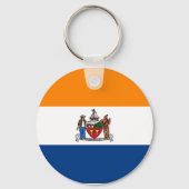Porte-clés Drapeau d'Albany, New York (Recto)