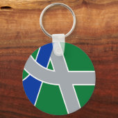 Porte-clés Drapeau d'Albany, Oregon (Recto)